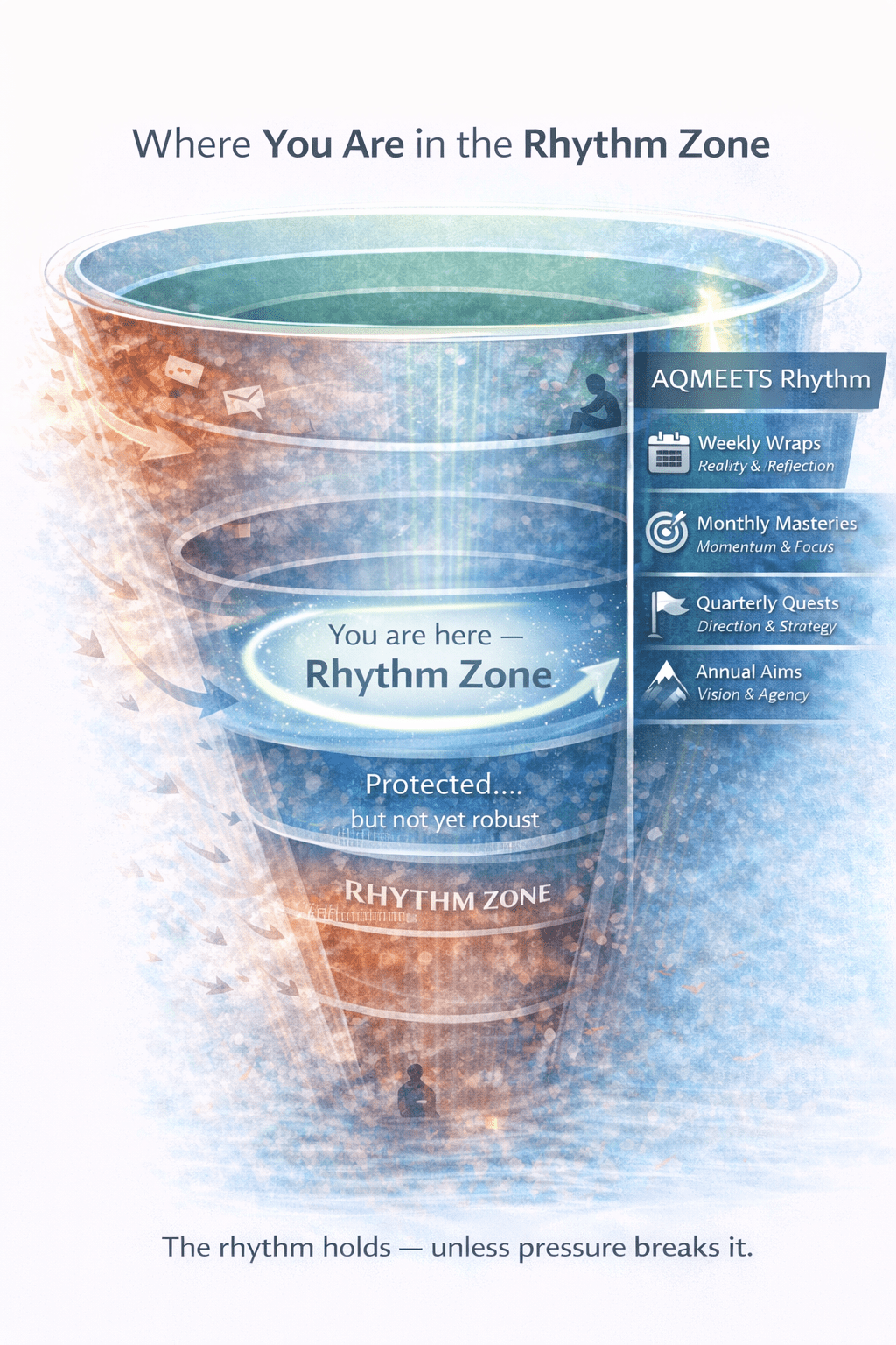 Where you are in the Rhythm Zone visual map