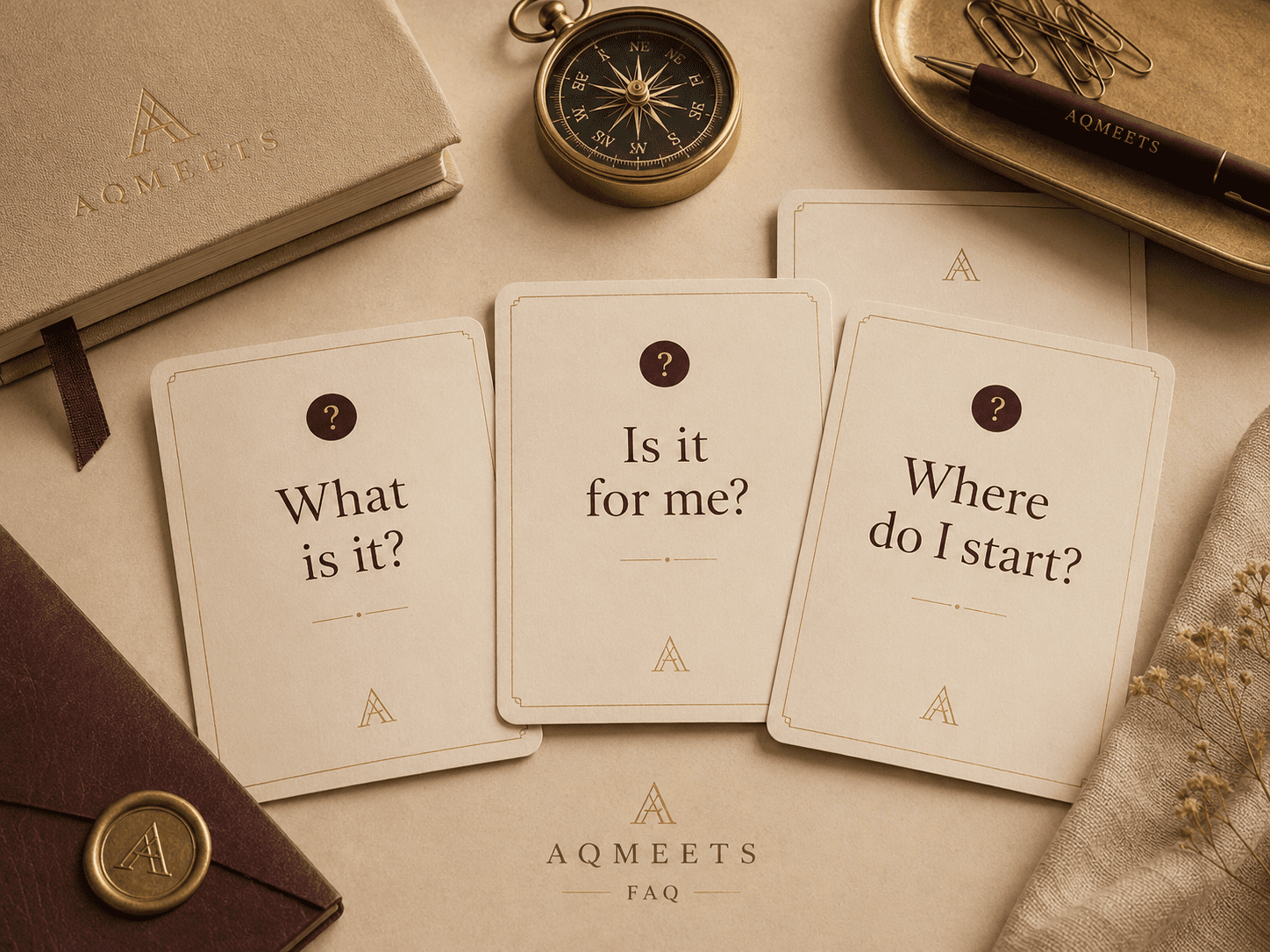 AQMeets quick answers question cards