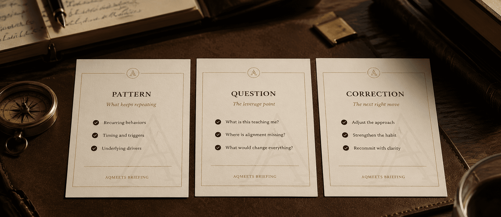 AQMeets Insights briefing cards